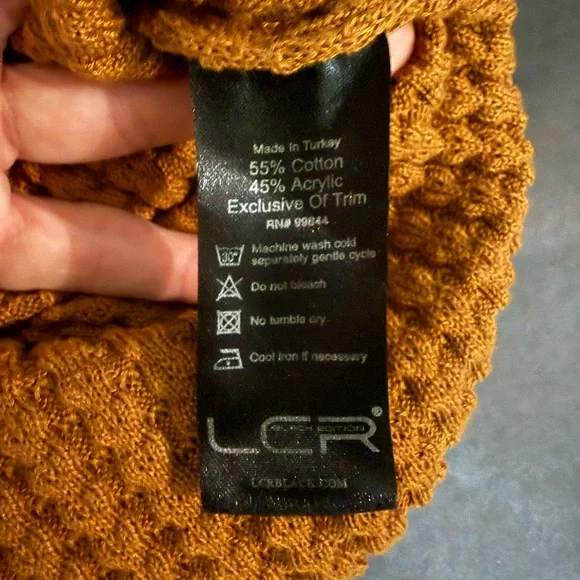 LCR Black Edition Textured Turtleneck Sweater XL - Picture 2 of 9